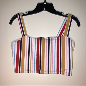 [FOREVER 21] Stripped and cropped tank top